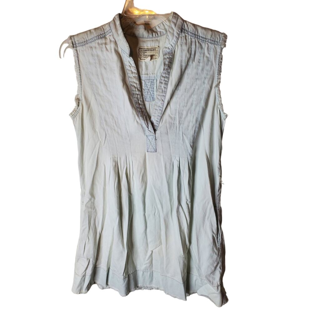 Current/Elliott The Craftsman Smock Pocket Tie Waist Dress, Size 0